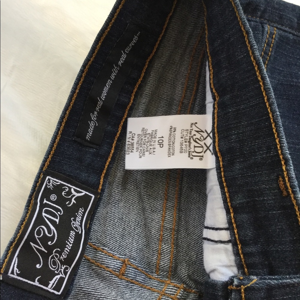 NYDJ Jeans petite straight leg size 10